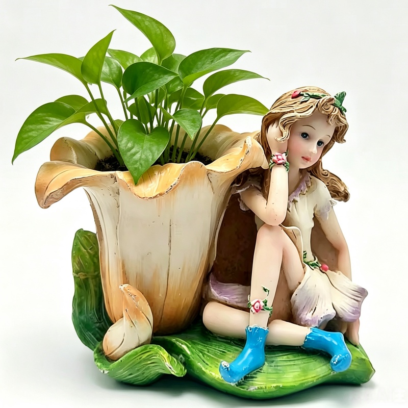 Florist Supply Vases - แจกัน Tulip Succulent แม่พิมพ์ซิลิโคน DIY เรซิ่นยิปซั่มเดสก์ท็อปสุภาพสตรีแต่งหน้าผู้ถือปากกาเครื่องมือตกแต่ง