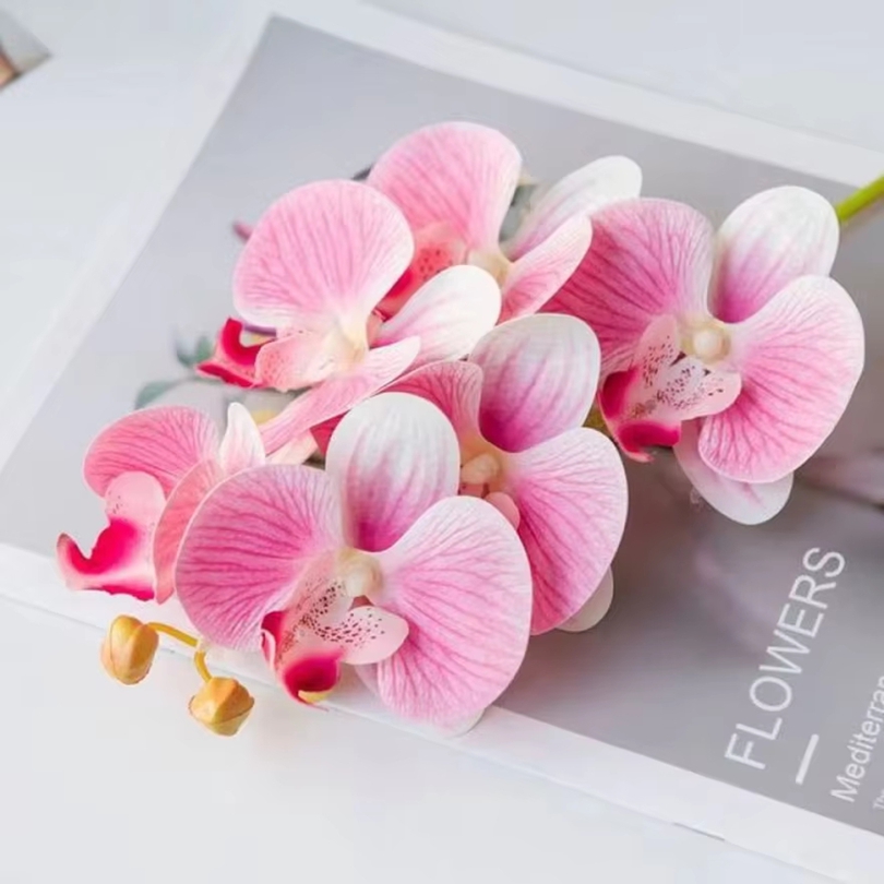 Florist Supply Vases - 3D ประดิษฐ์ดอกไม้พลาสติก Butterfly Orchid บ้านแจกันตกแต่งงานแต่งงานสวนกลางแจ้งเจ้าสาวช่อดอกไม้ DIY