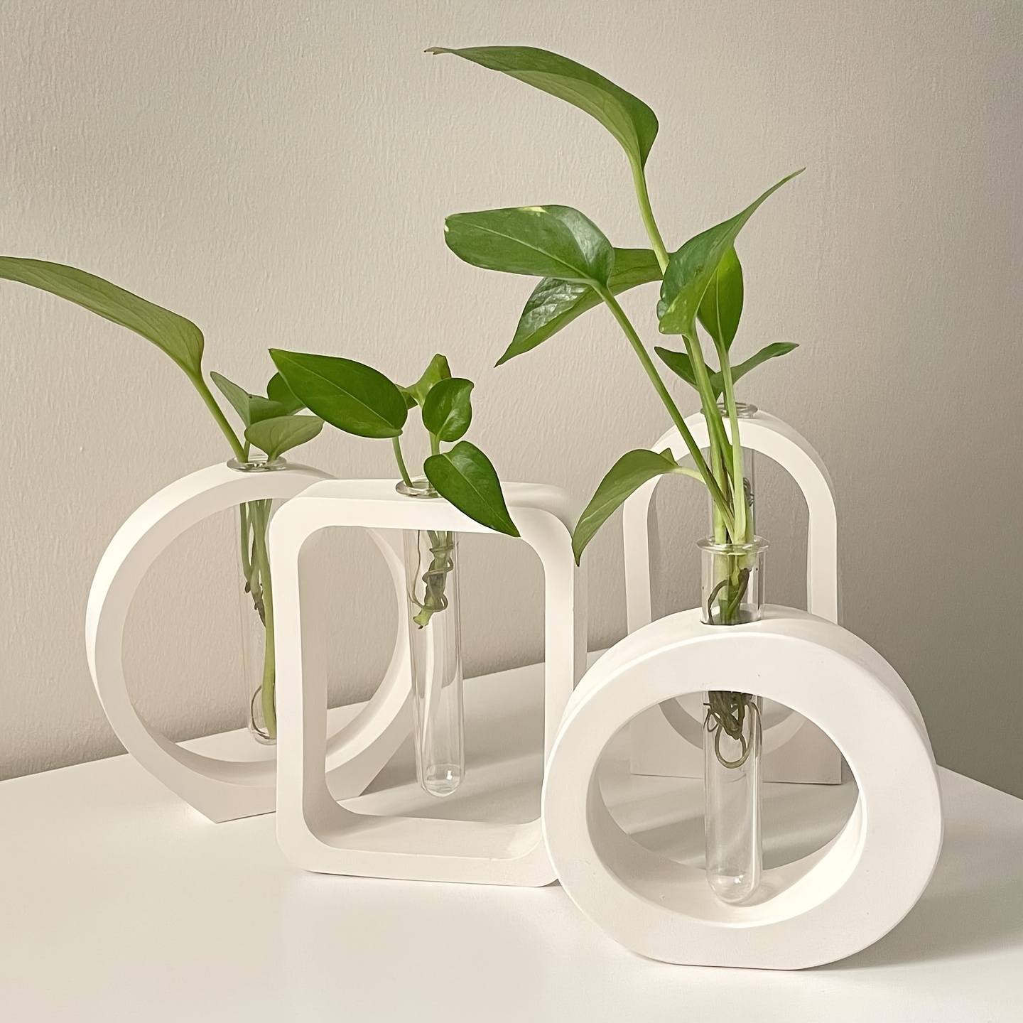 Florist Supply Vases - 4PCS แจกันดอกไม้แม่พิมพ์ซิลิโคนคริสตัลอีพ็อกซี่เรซิ่น Hydroponic Plant คอนเทนเนอร์แจกันซิลิโคนแม่พิมพ์ดอกไม้ Breeding