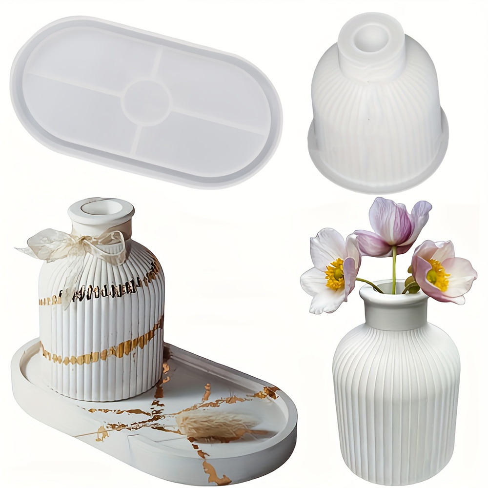 1/2pcs แจกันถาดแม่พิมพ์ซิลิโคน - Florist Supply Vases บทวิจารณ์และราคา