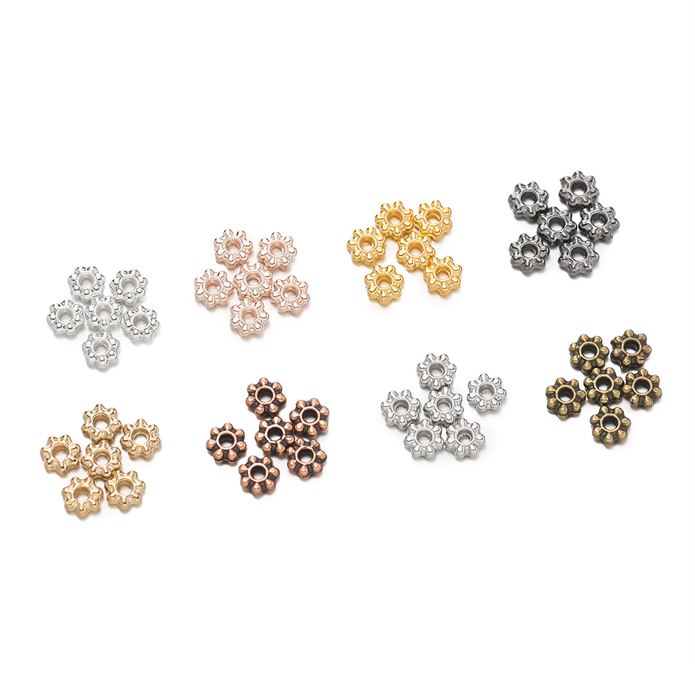 200 PCS 4/6mm Alloy Snowflake  - Supply Florist บทวิจารณ์และราคา