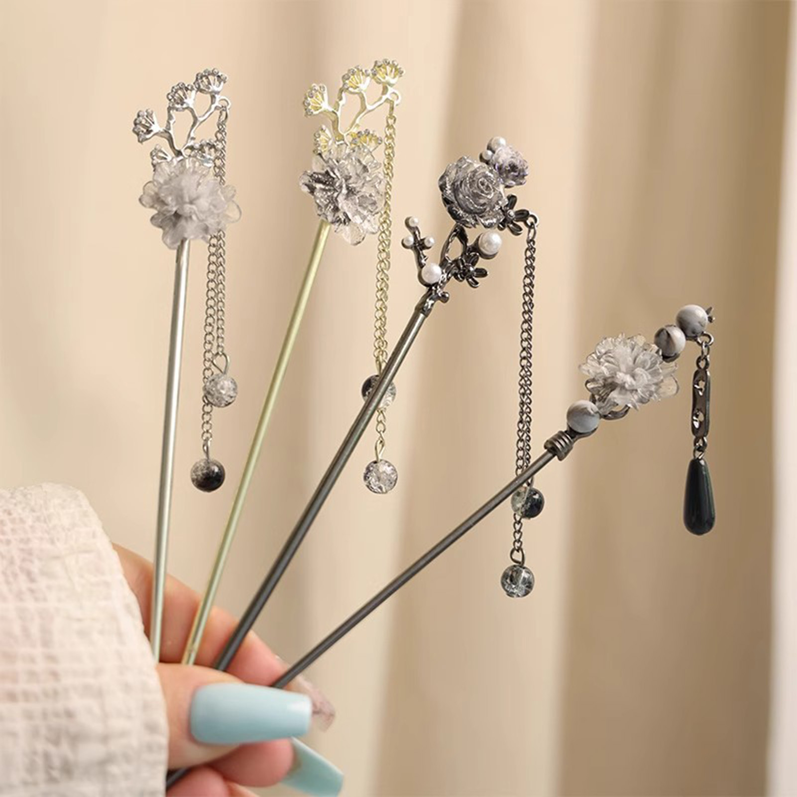 กิ๊บติดผมรูปดอกไม้สุดหรู วัสดุ - Supply Florist บทวิจารณ์และราคา