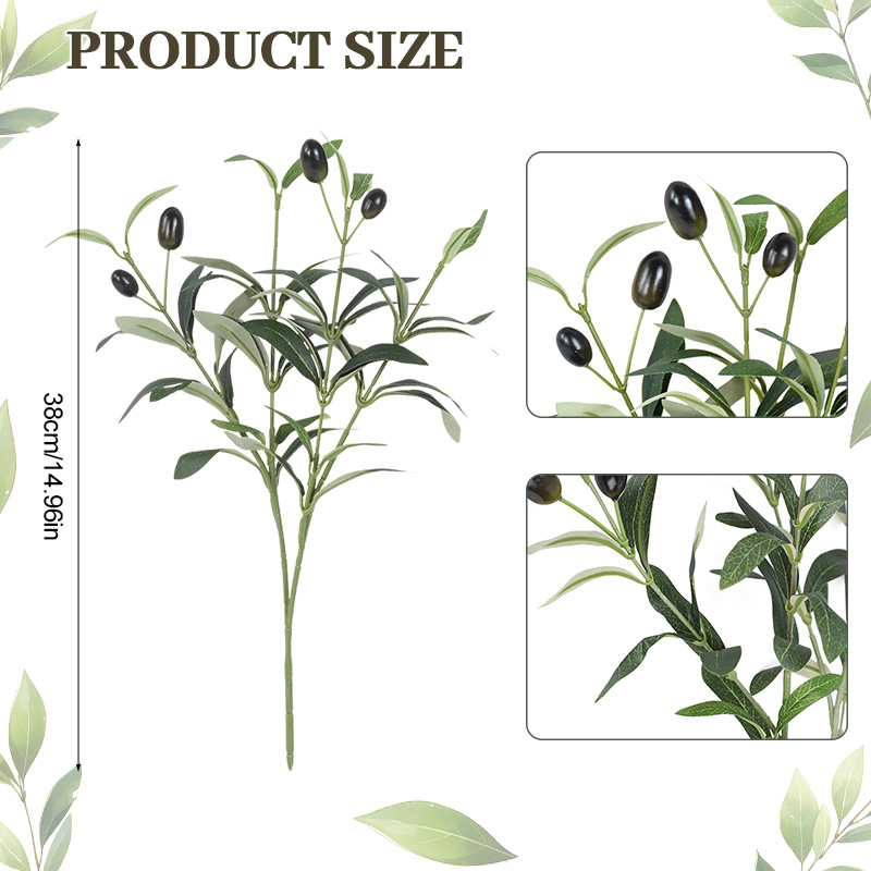 1/3/5Pcs ประดิษฐ์ปลอมผลไม้ใบมะ - Florist Supply Vases บทวิจารณ์และราคา